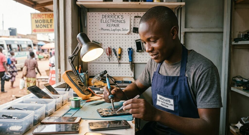 How KBN’s youth skilling program anchored Derrick’s future.